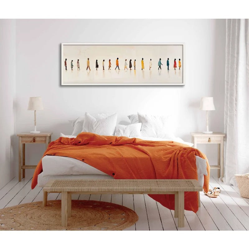 Free Walking Men potrait Canvas